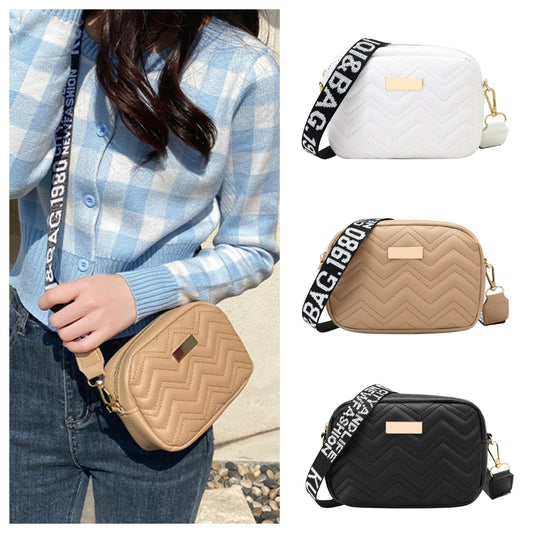 Fashion Women's Shoulder Bag with Wave Pattern