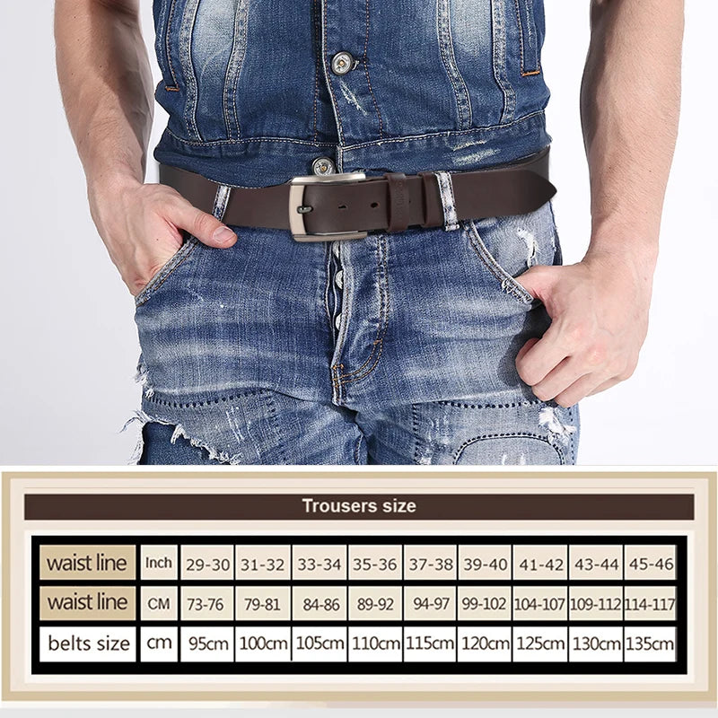 Men's High-Quality Genuine Leather Luxury Designer Belt