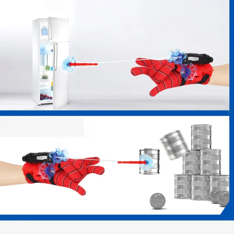 Cartoon Superhero Spider Silk Launcher Toy