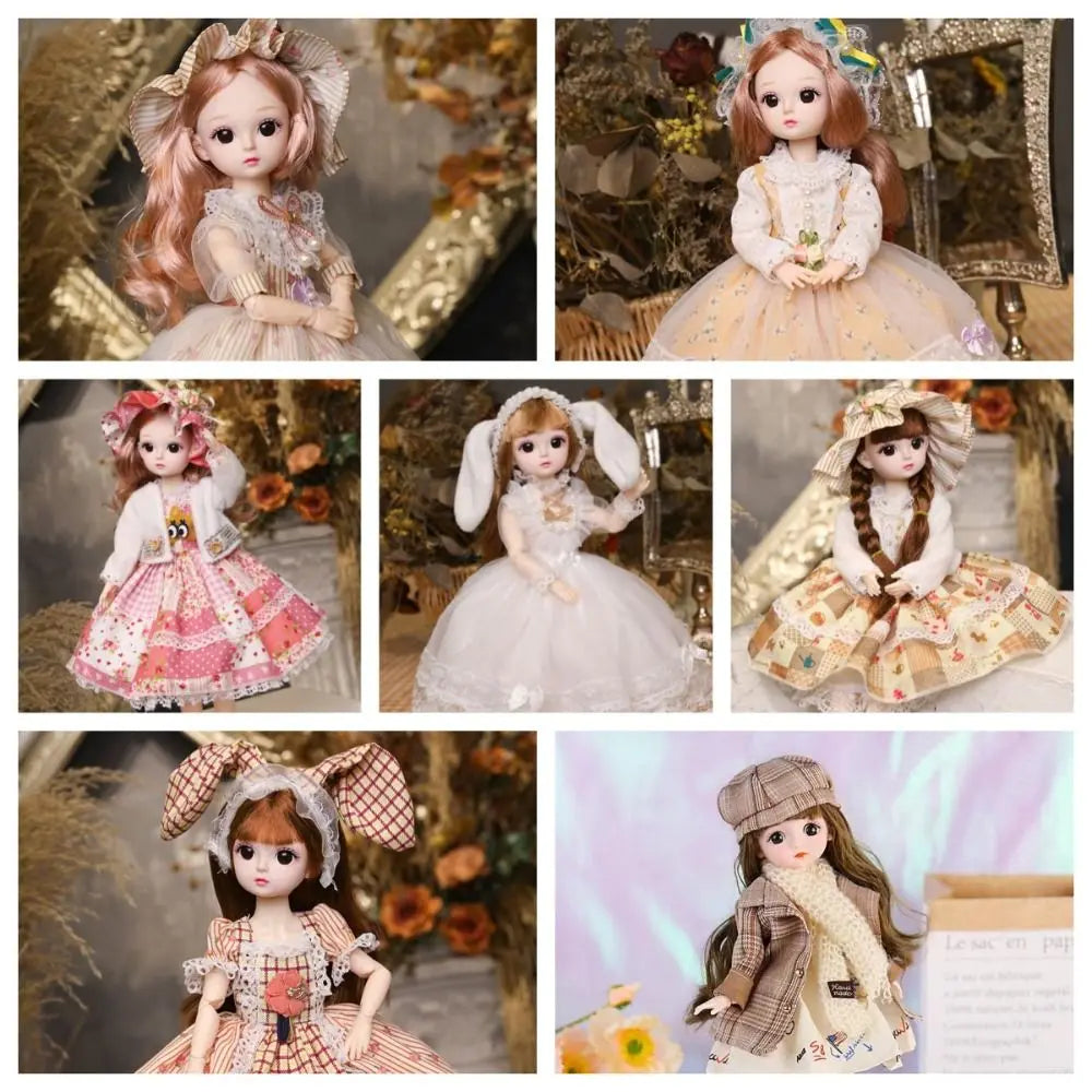 Cute Dress Up Moveable Joint Doll