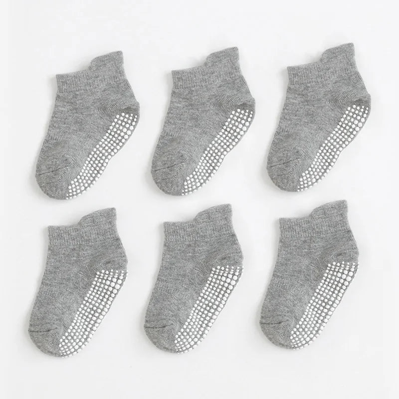 6 Pairs Baby Non-Slip Floor Socks