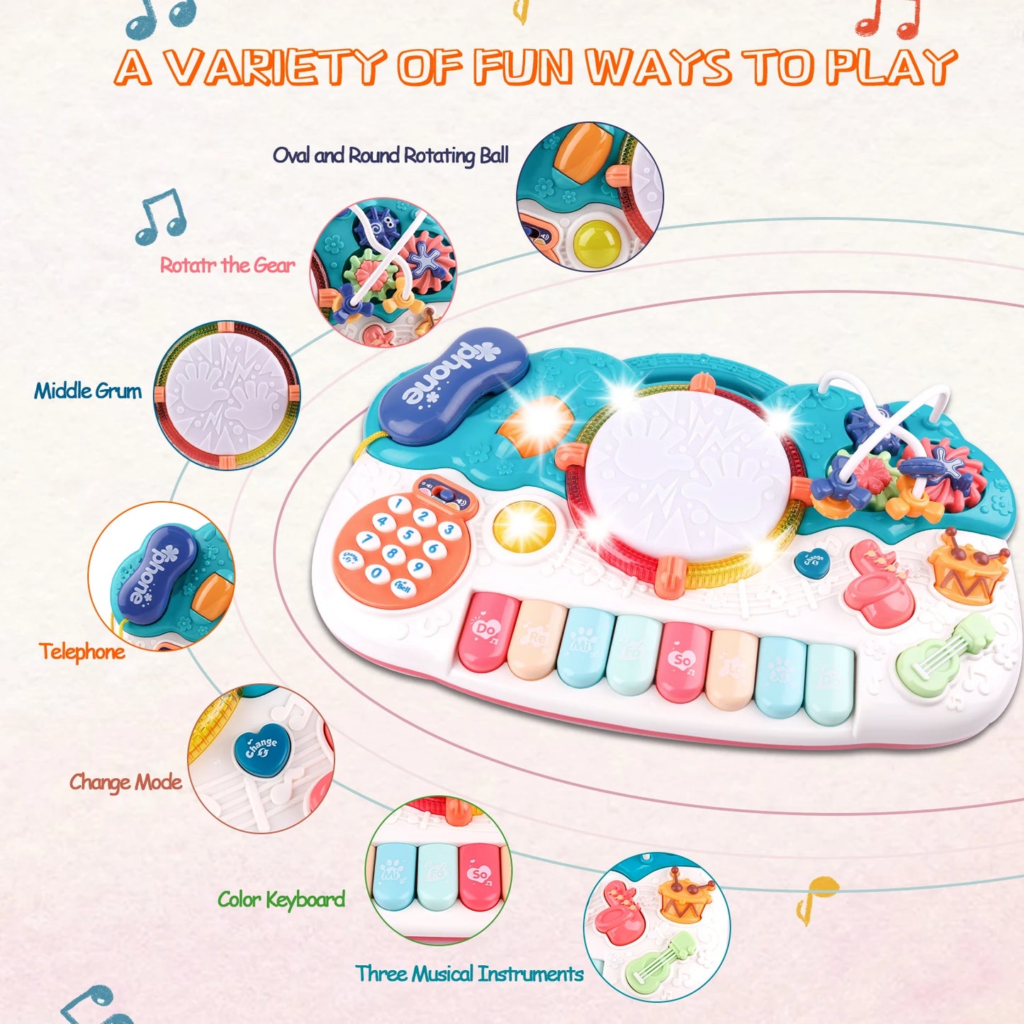 Light-Up Baby Musical Toys