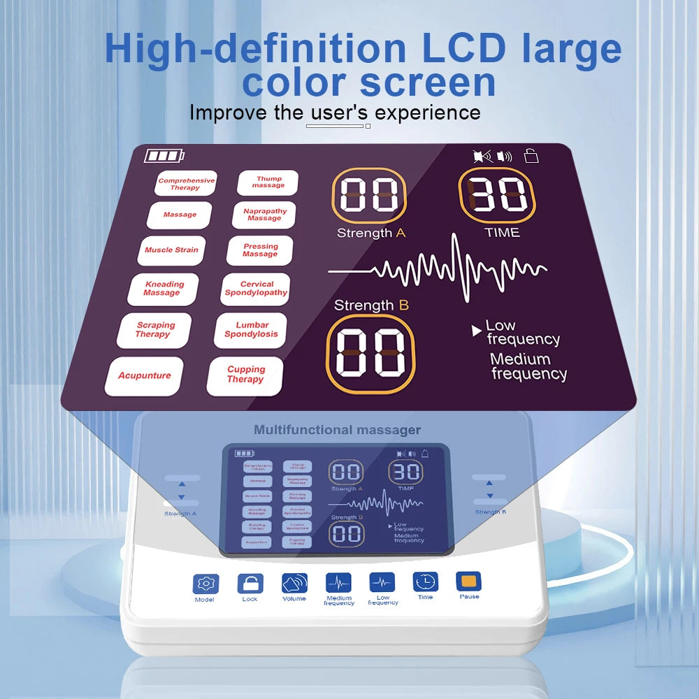 12-Mode Low Frequency TENS and EMS Therapy Device