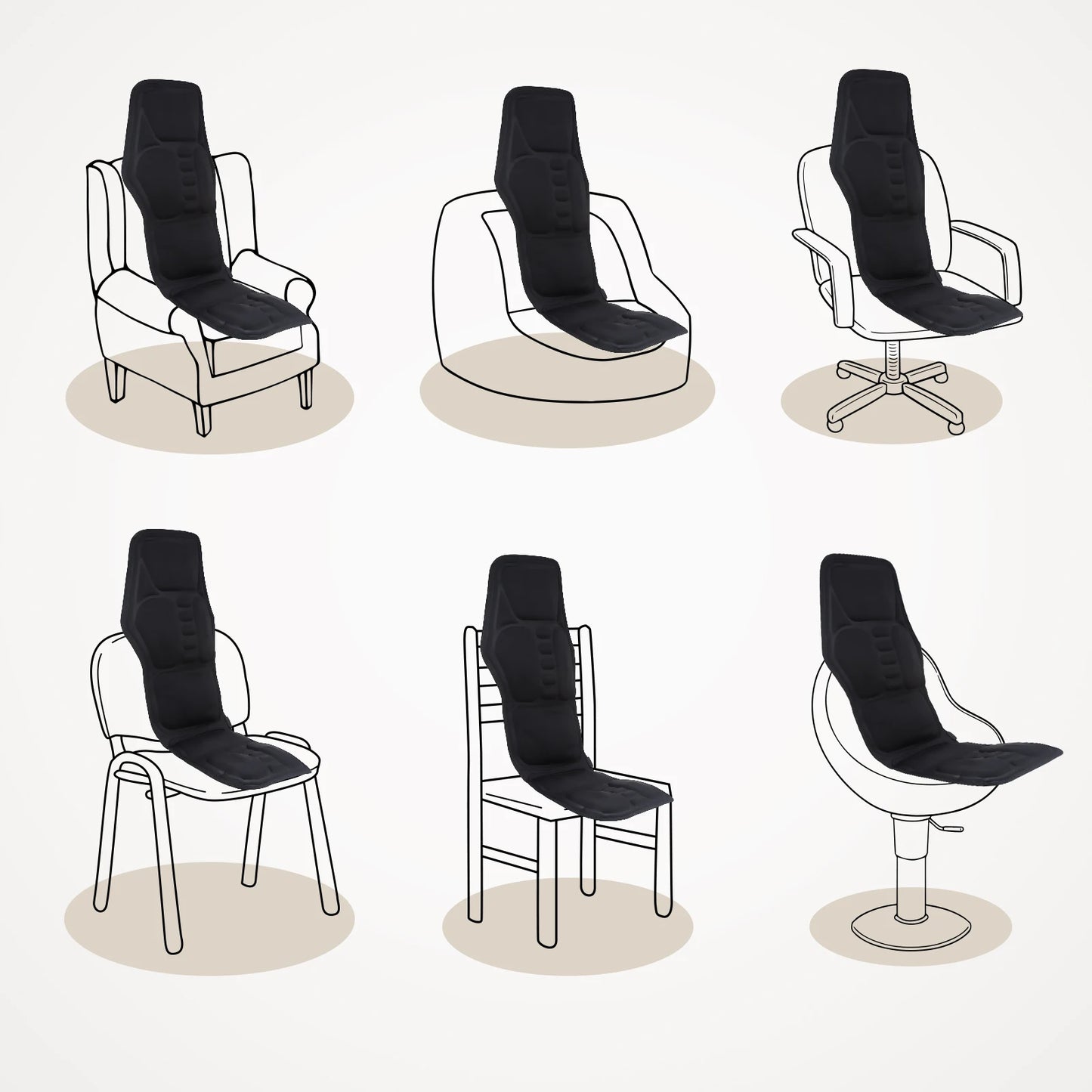 Infrared Full-Body Massage Chair Cushion