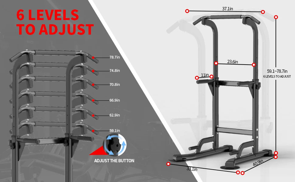 Power Tower Pull-Up and Dip Bar
