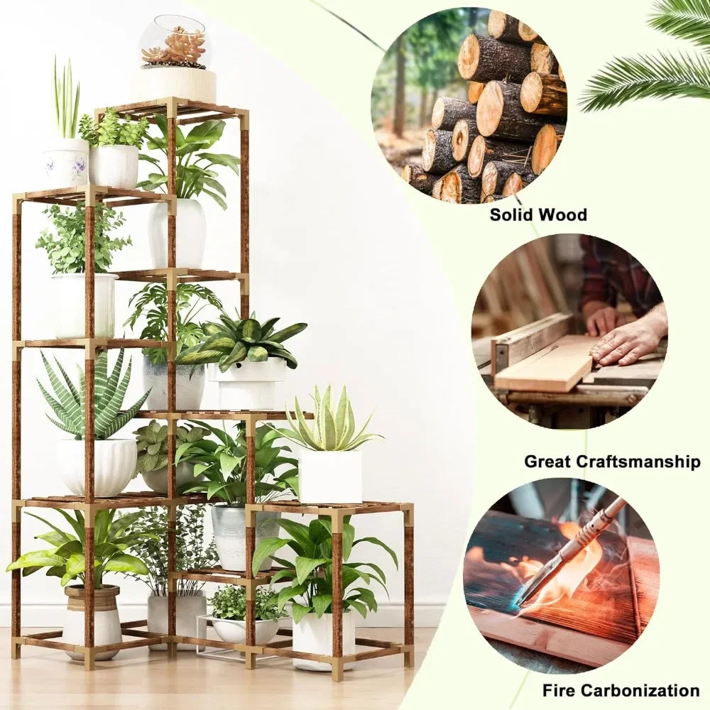 14-Tier Large Corner Plant Stand