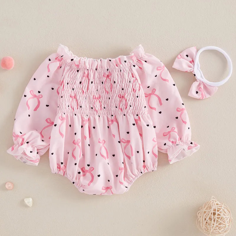 Baby Girls Bodysuit with Headband