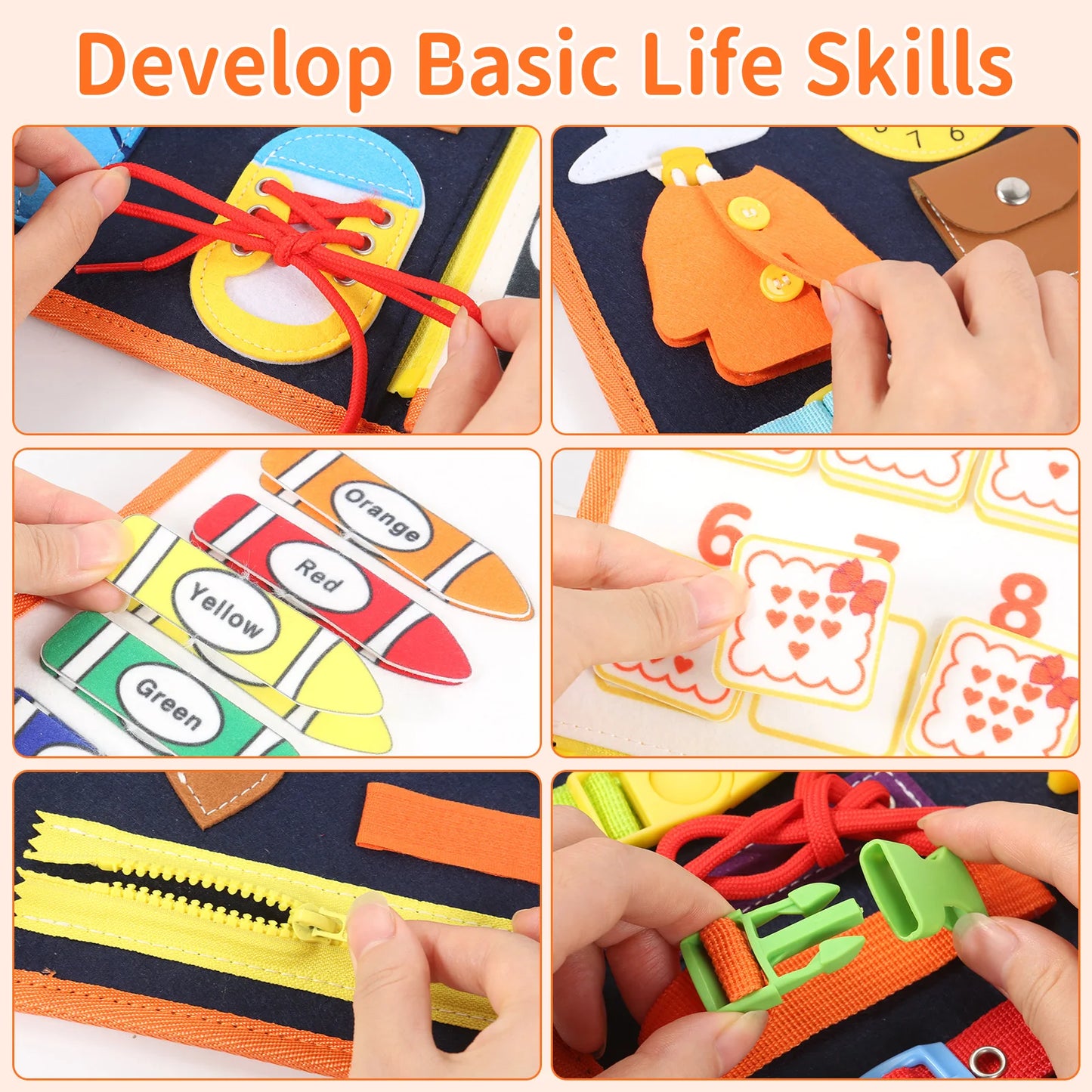Parish Toys Busy Board – Early Educational Toy for Toddlers