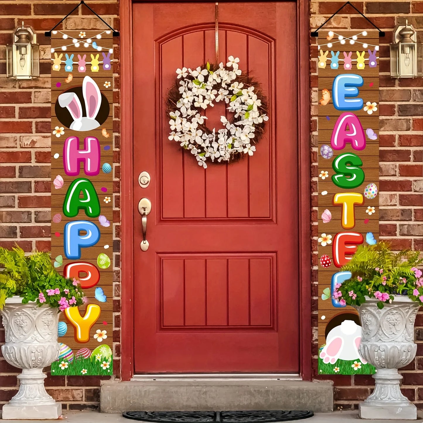 Happy Easter 2pcs Door Banner Set