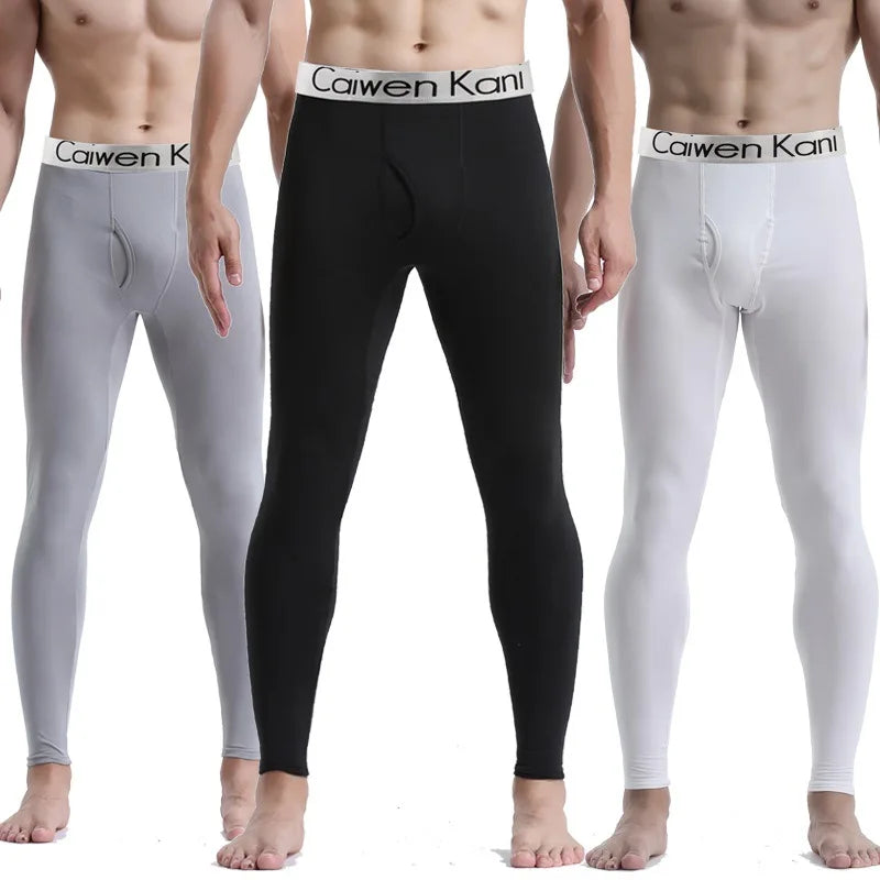 Men’s Long Johns Thermal Underwear – Soft, Elastic Winter Tights for Comfort & Warmth