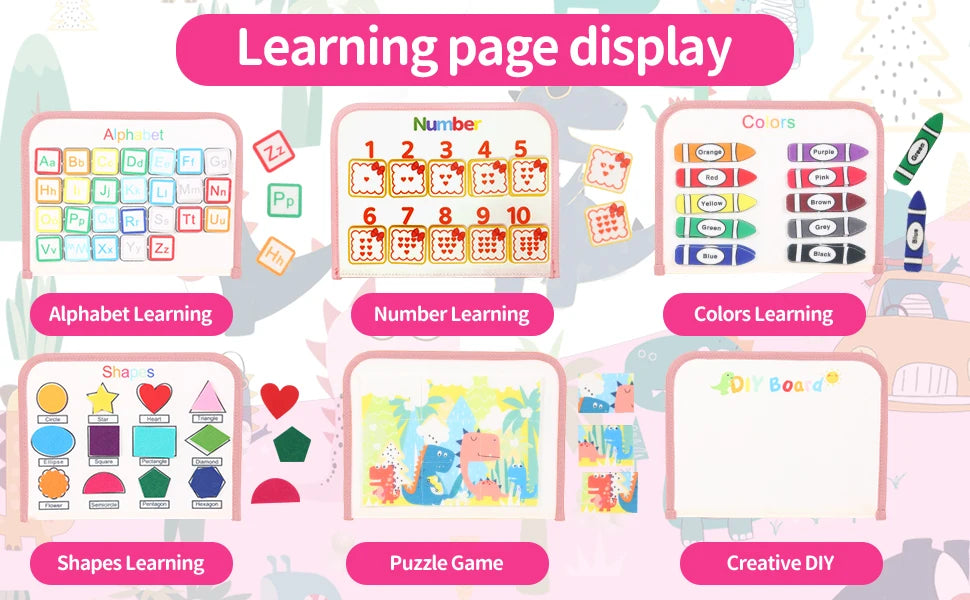 Parish Toys Busy Board – Early Educational Toy for Toddlers