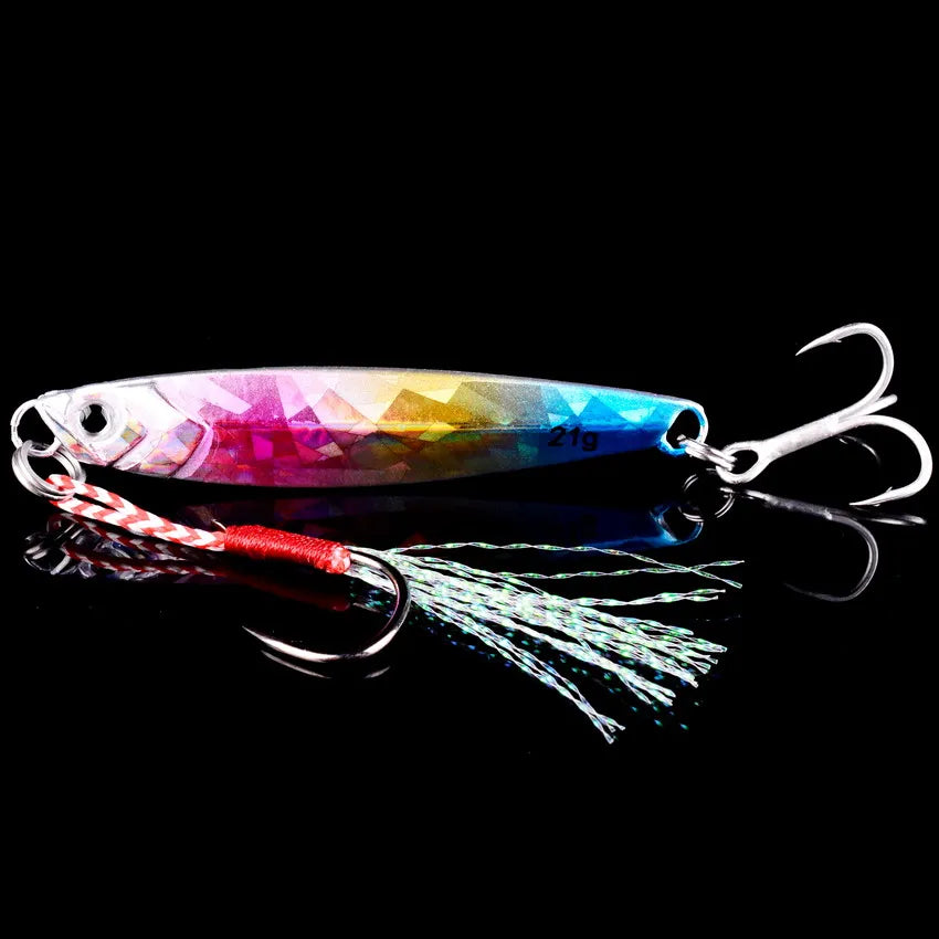 Metal Jig Fishing Lure Set – 3/5/8 Pieces (7g, 10g, 14g, 21g, 28g, 40g)