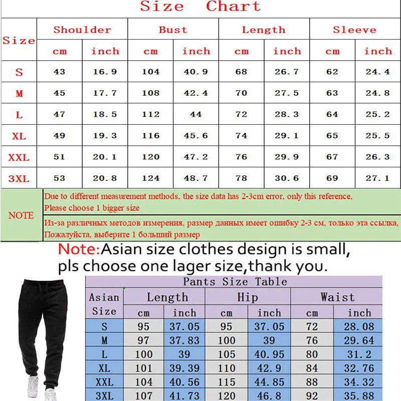 2024 Spring & Fall Men’s 2-Piece Casual Sports Jogging Suit