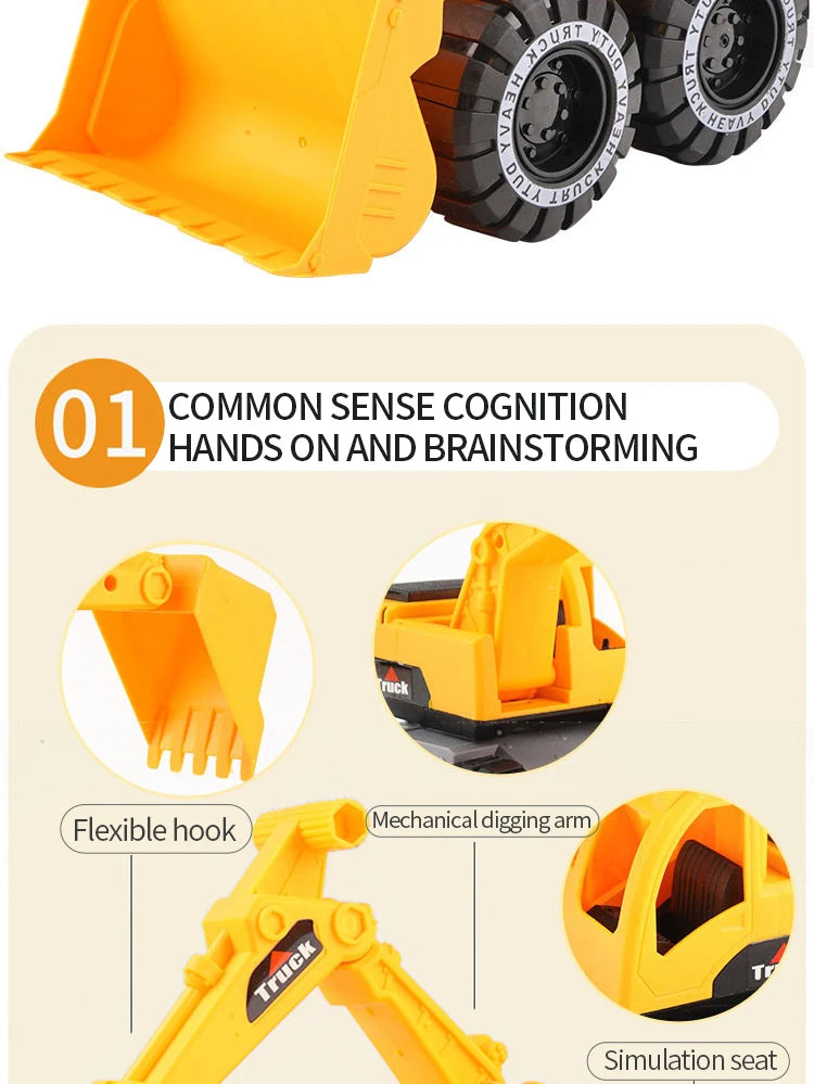 Excavator & Dump Truck Model Toy