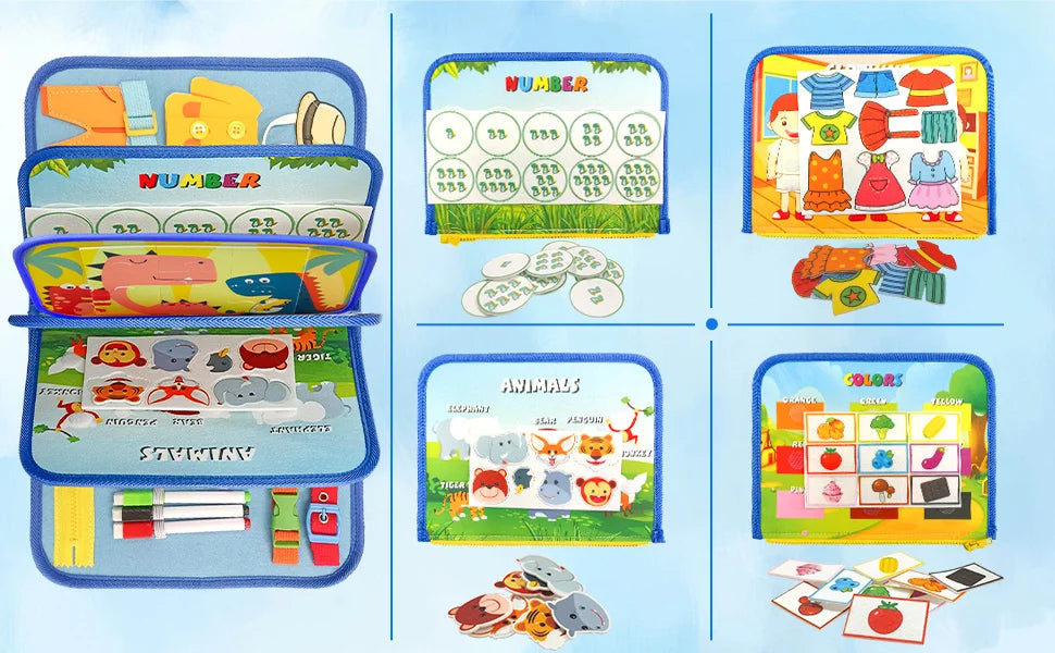 Parish Toys Busy Board – Early Educational Toy for Toddlers