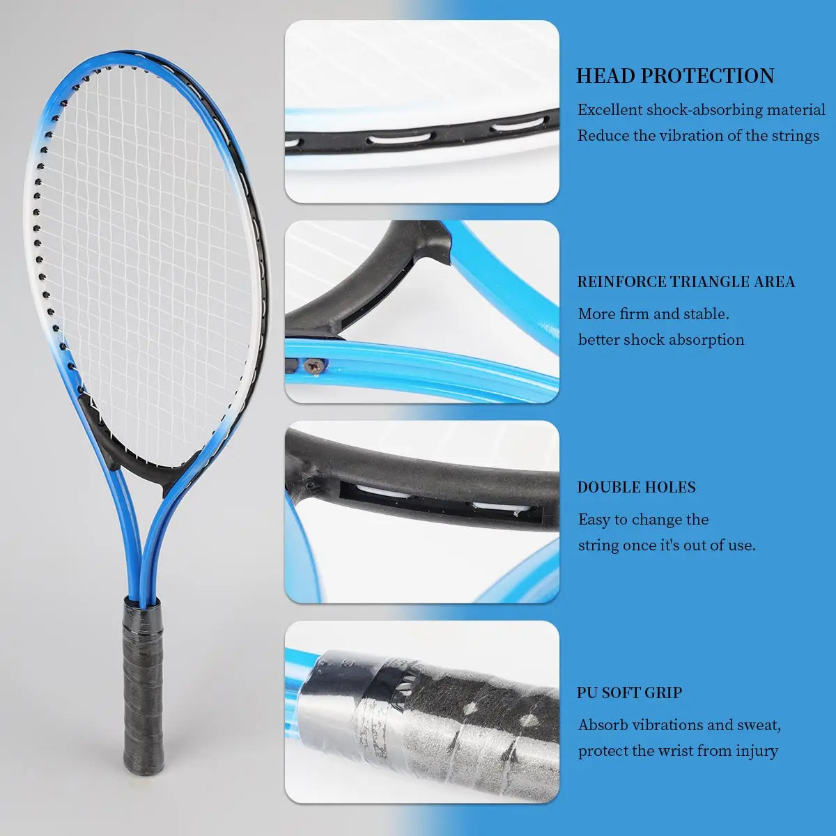 Tennis Racket Set – 2pcs 21"