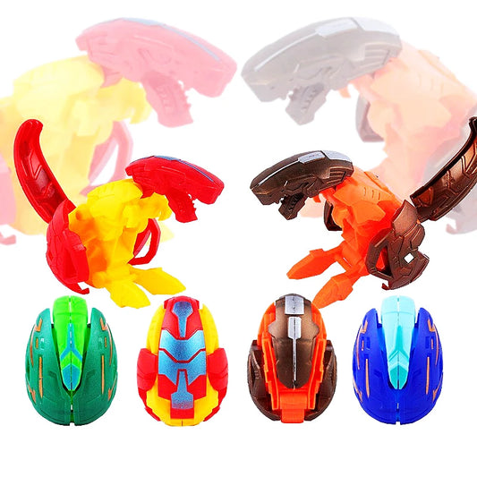 6Pcs Color Deformation Dinosaur Egg Toy Set