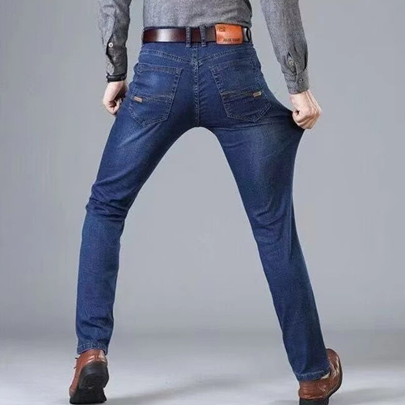 Men’s Straight-Leg Casual Commuting Jeans