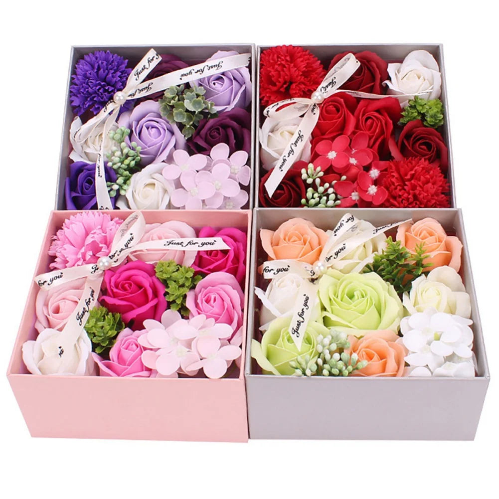 Creative Artificial Soap Flower Rose Flower Head Decor