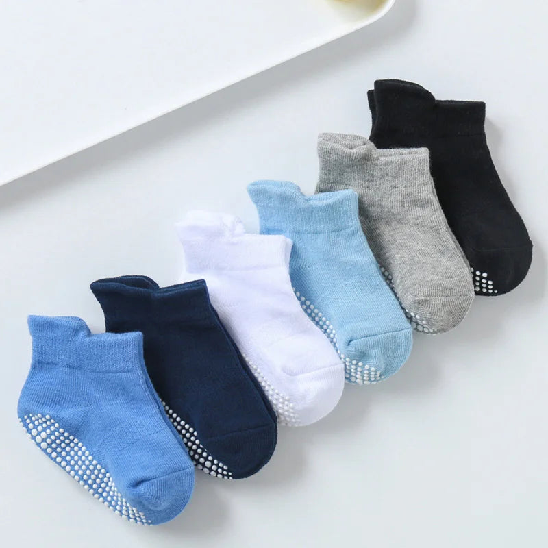 6 Pairs Baby Non-Slip Floor Socks