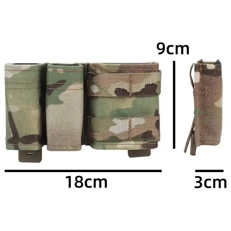 Outdoor Sport Pouch with KYWI Wedge Insert – 5.56 + 9MM MOLLE Hunting Bag