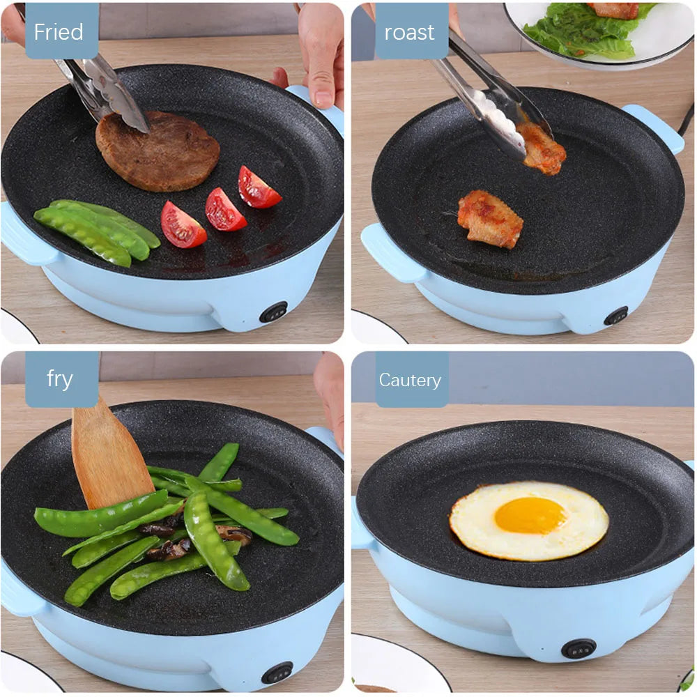 220V Multifunction Electric Frying Pan Skillet