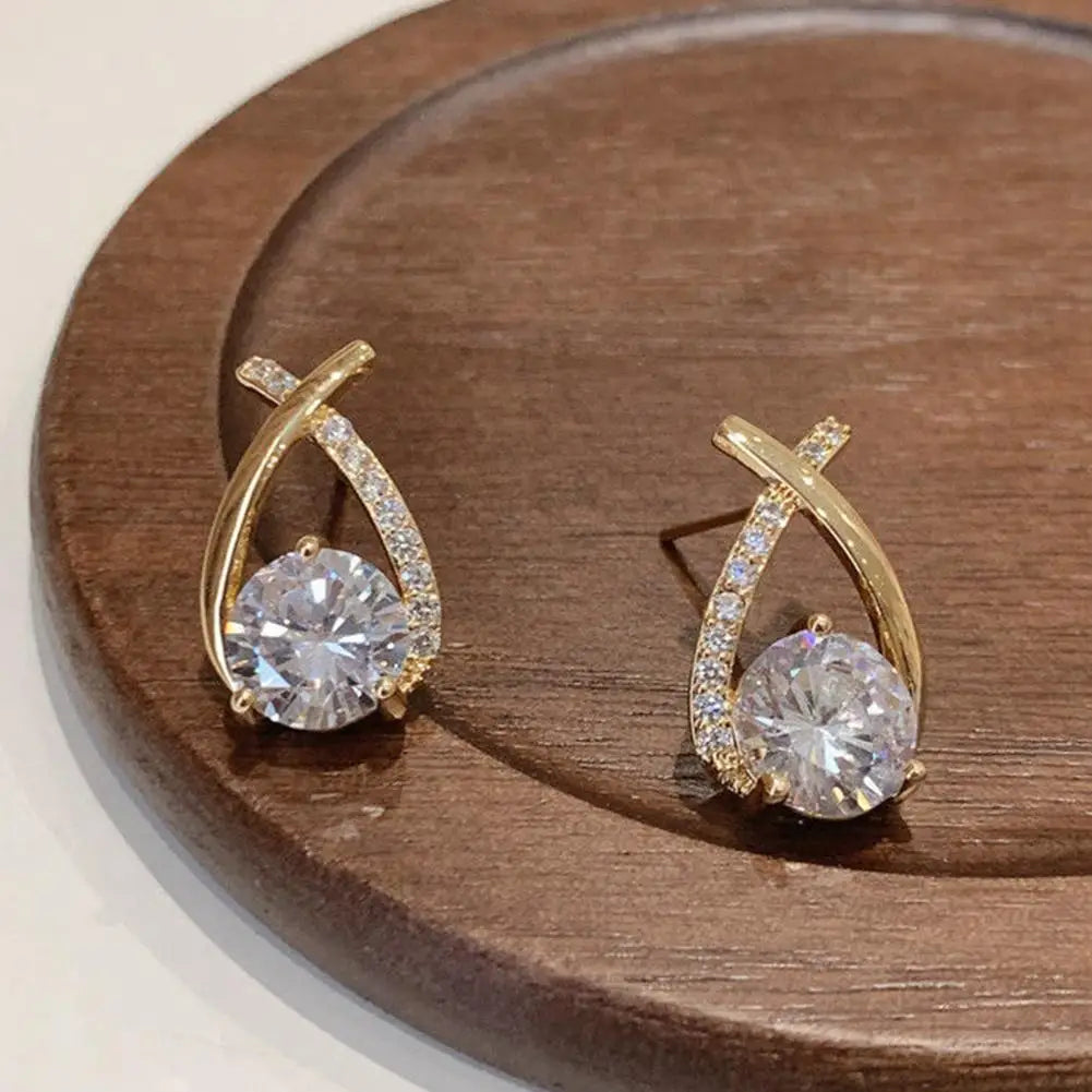 Fashion Cross Stud Earrings for Women & Girls