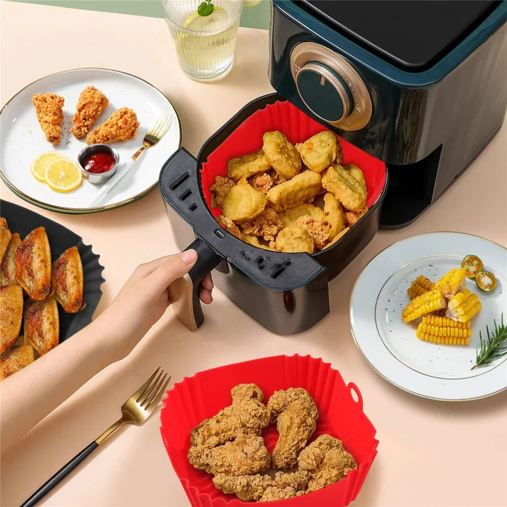 Reusable Silicone Air Fryer Pan Liner