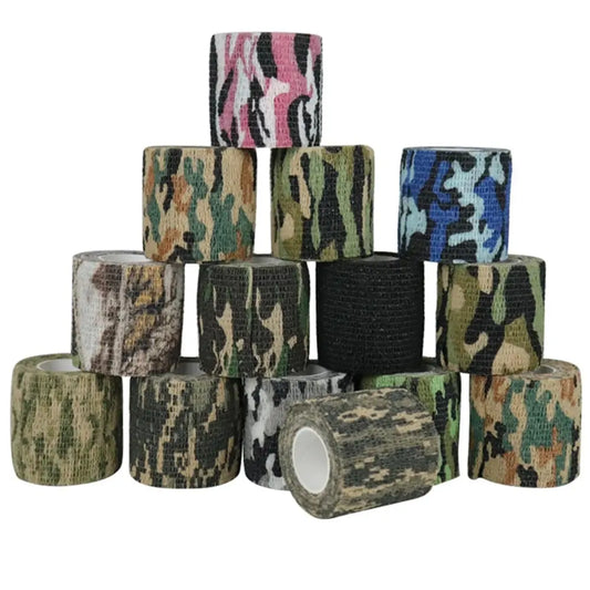 Camouflage Tape Wrap Military Army Hunting Self-Adhesive Protective Bandage