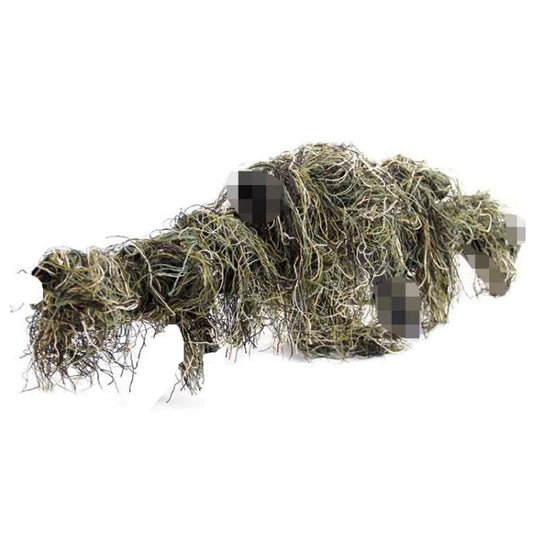 Grass Type Hunting Rifle Wrap Rope – Camouflage Cover for Ghillie Suits, Sniper, and Paintball Hunting