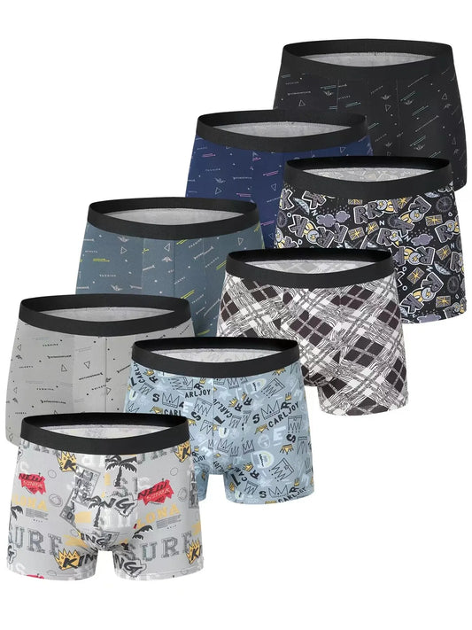 4-Pack Men’s Fashion Printed Boxer Underwear