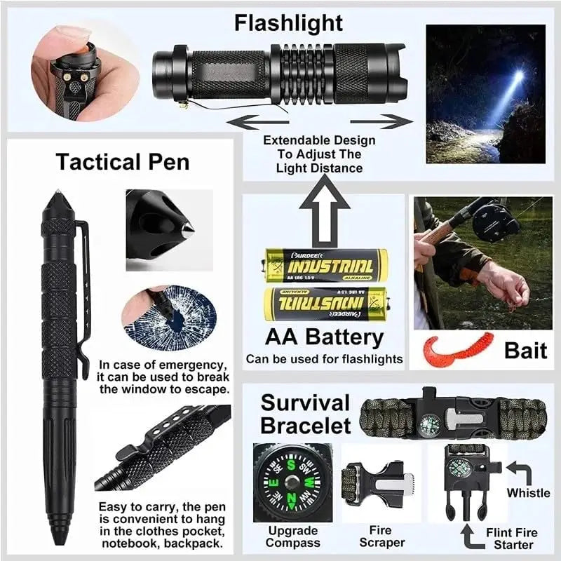 20-in-1 Survival Gear & Emergency Escape Kit