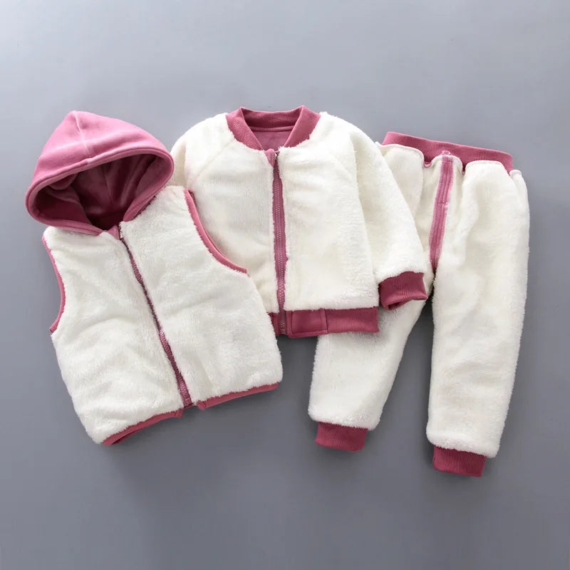 3PCS Winter/Autumn Toddler Baby Outfit Set