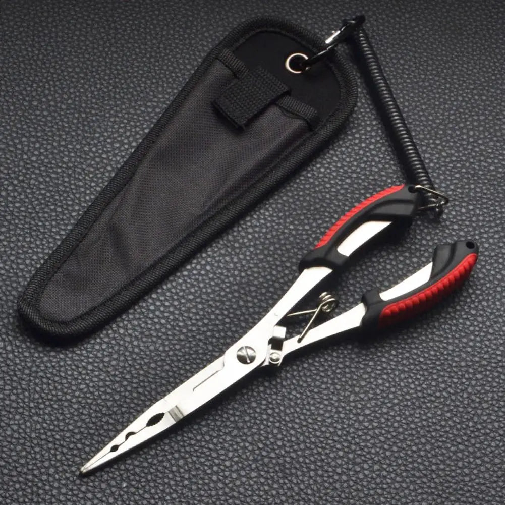 Long Fishing Pliers Scissor Gripper – Stainless Steel Multi-Tool for Fishing Enthusiasts