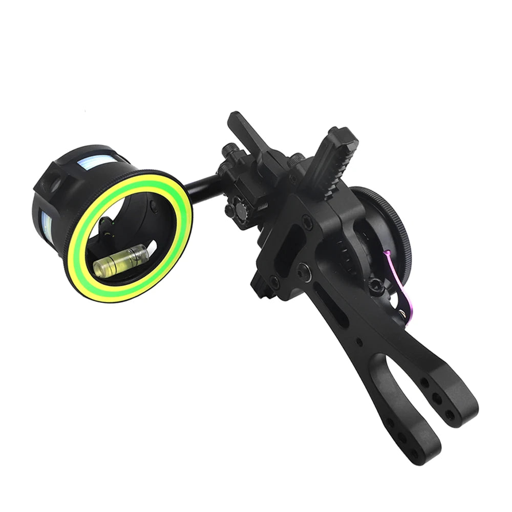 Compound Bow Sight Eddie 1-Pin – Fast Aiming, Fine-Tune Long Bar Sight for Compound Bow Hunting & Arrow Shooting
