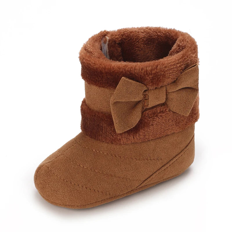 Cute Bowknot Comfortable Baby Girls Boots