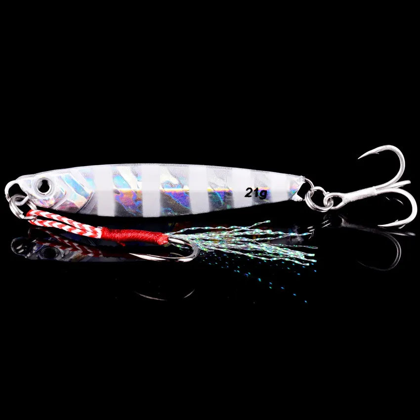 Metal Jig Fishing Lure Set – 3/5/8 Pieces (7g, 10g, 14g, 21g, 28g, 40g)