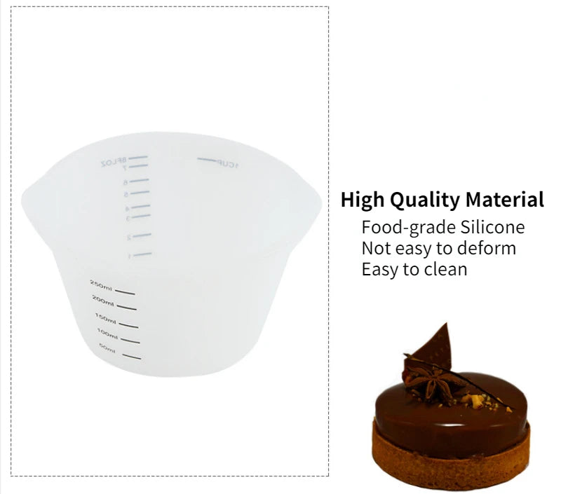 Food-Grade Silicone Measuring Cup