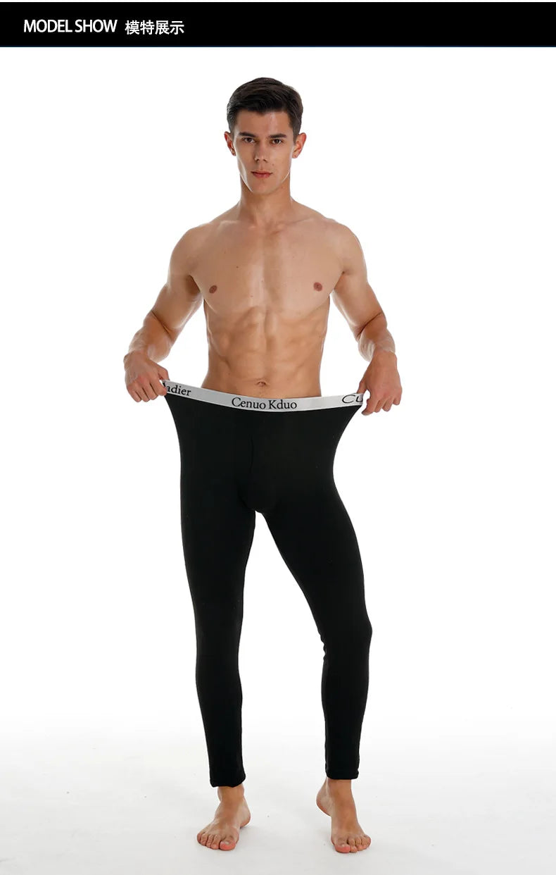 Men’s Long Johns Thermal Underwear – Soft, Elastic Winter Tights for Comfort & Warmth