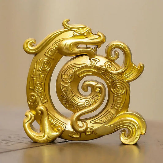 Copper Chinese Dragon Incense Holder