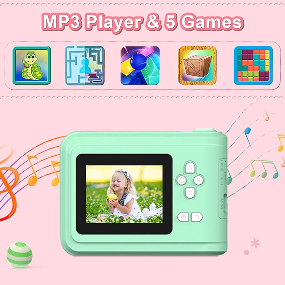 Kids Instant Camera with Print Photo Paper