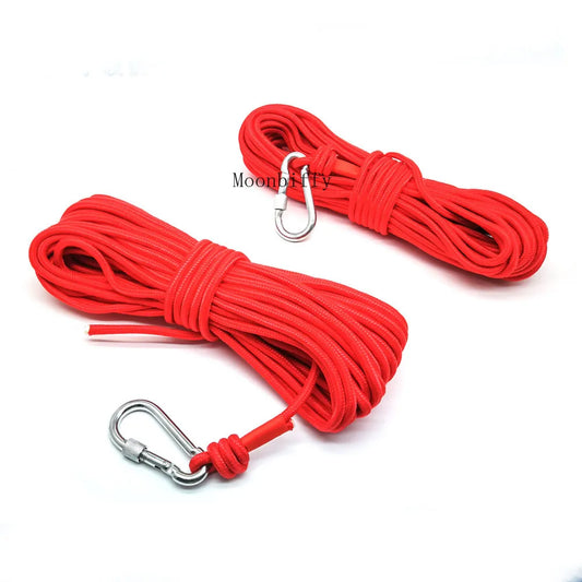 Heavy-Duty Fishing Magnet Nylon Braided Rope with Safe Lock – 15/10 Meters