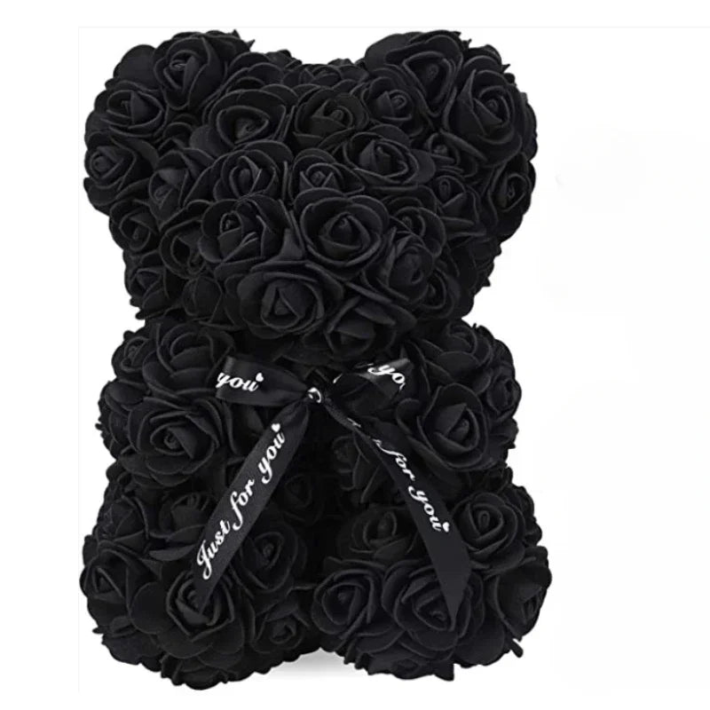 Artificial Rose Teddy Bear