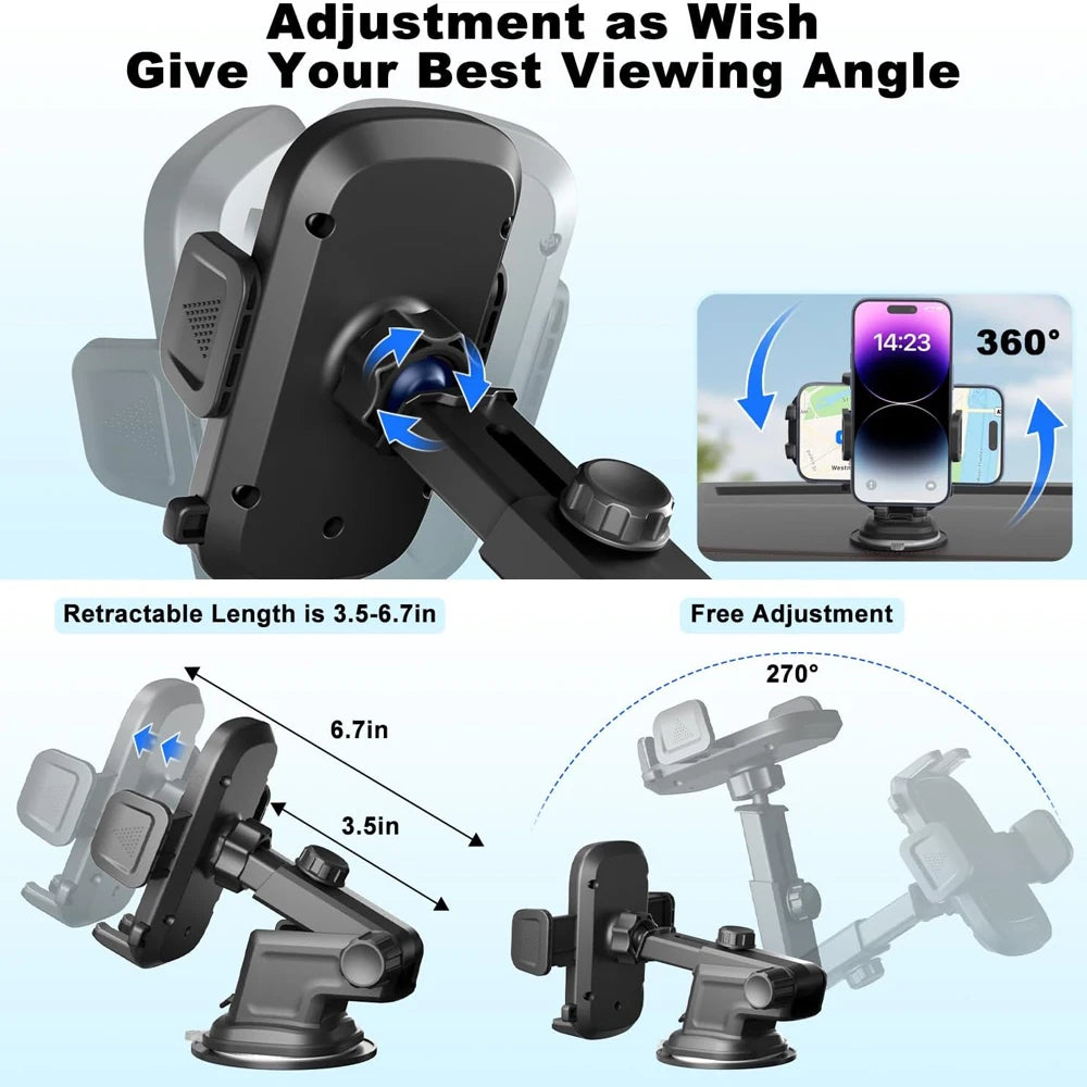 4-in-1 Super Stable Car Phone Holder