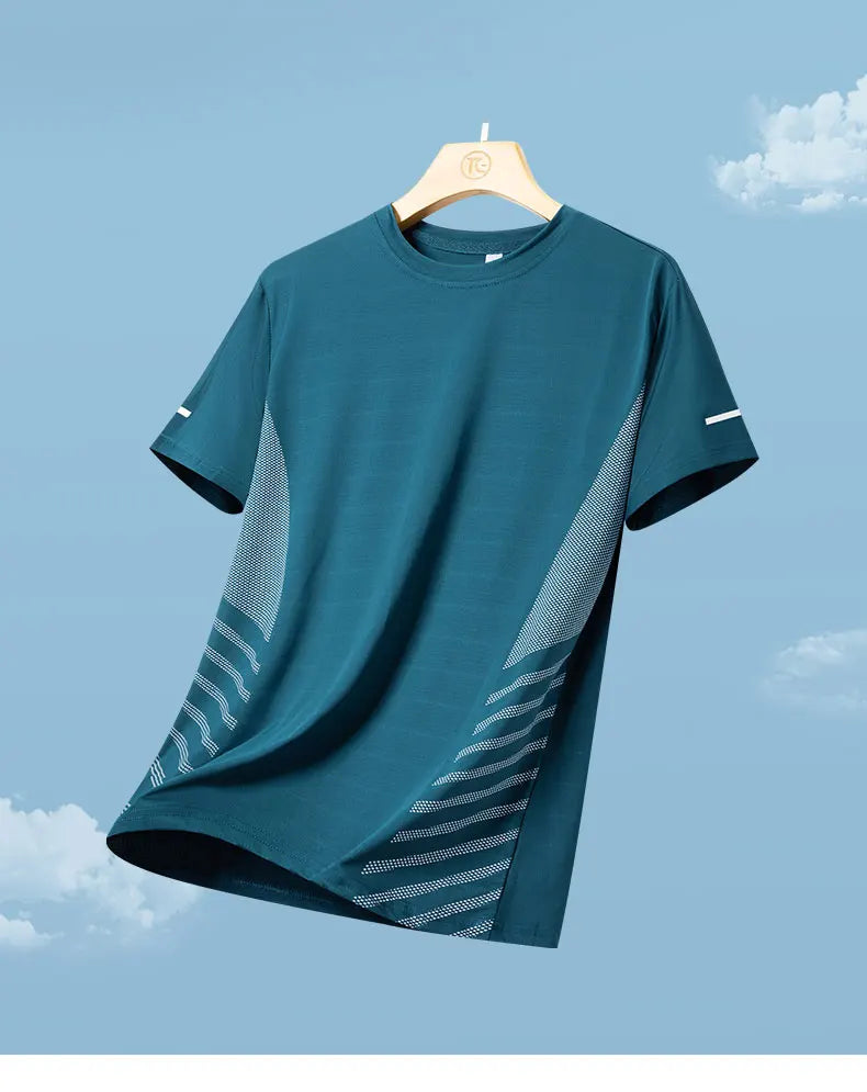 Men’s Summer Ice Silk Running T-Shirt