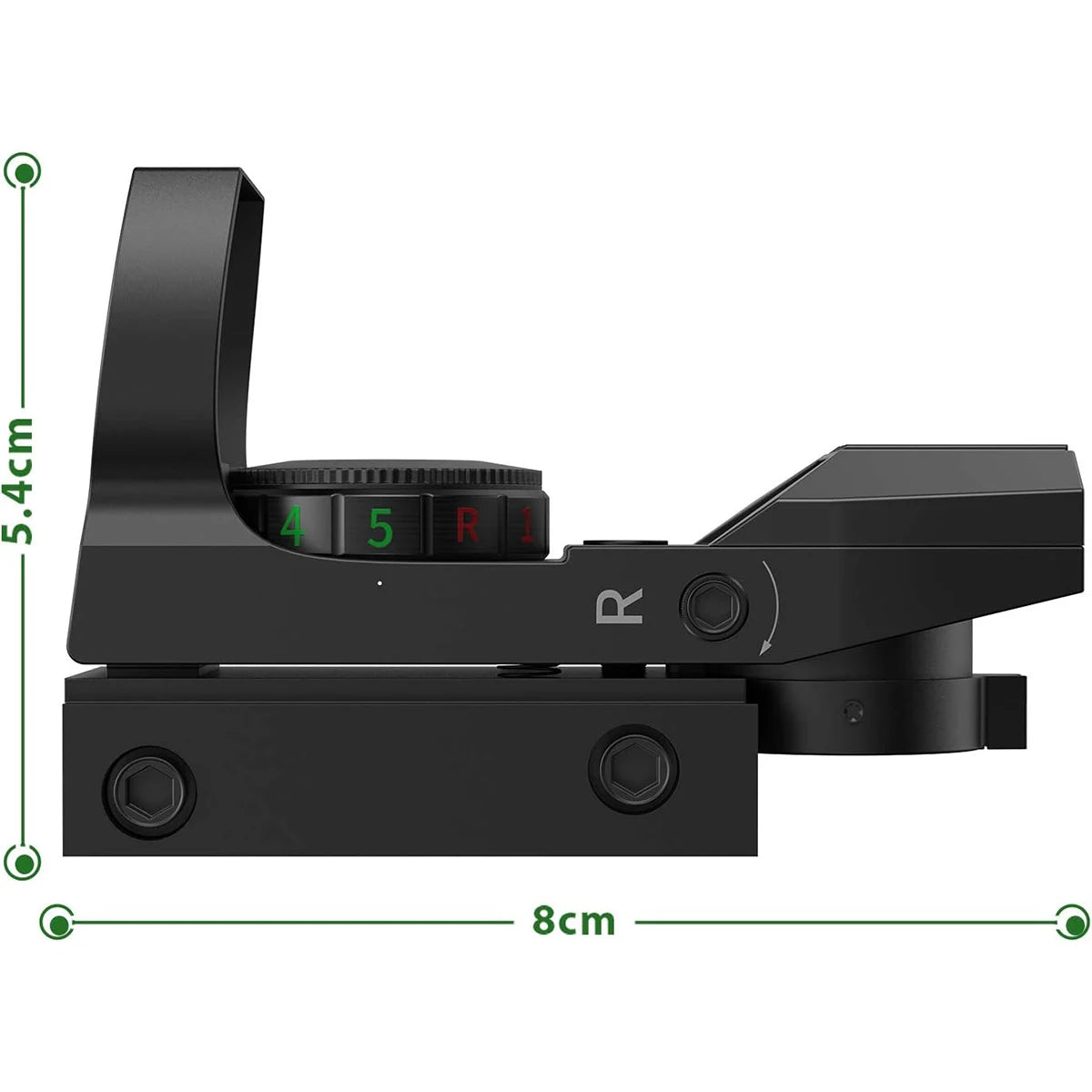 20mm Rail Holographic Red/Green Dot Sight – 4 Reticle Tactical Reflex Scope