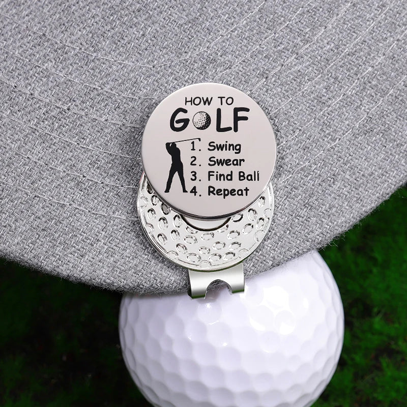 Golf Marker with Magnetic Hat Clip – Sleek Silver Golf Accessory for Easy Ball Marking