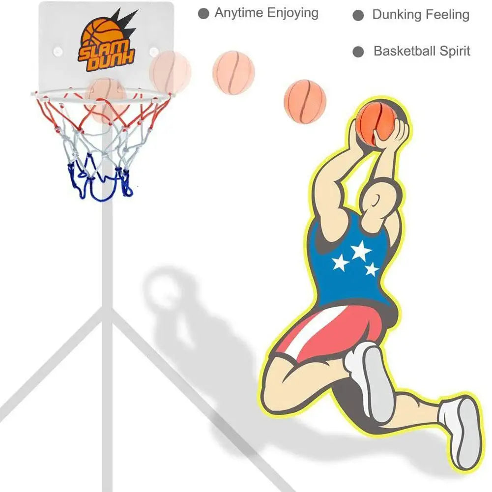 Mini Basketball Backboard Hoop Set – Indoor Game Toy for Kids