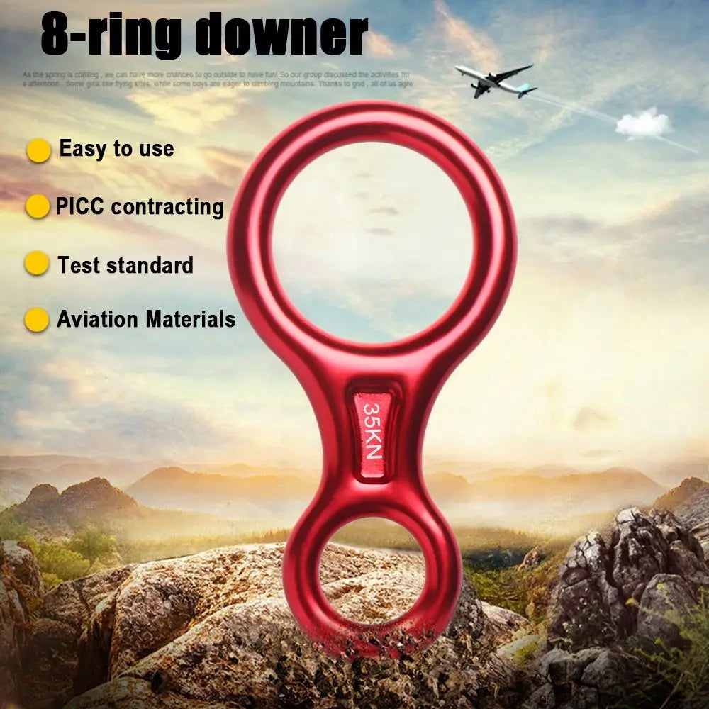 35KN Figure 8 Rock Climbing Descender