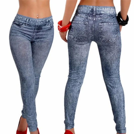 Stretch Plus Jeans Lady's  Leggings
